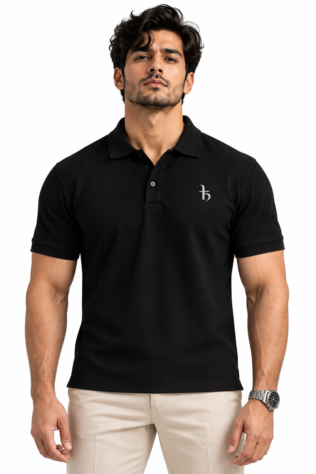 Slim Fit 100% Cotton Pique Polo