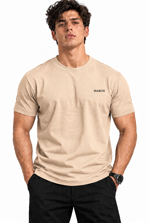 180 GSM 100% Pure Cotton Men Round Neck T Shirt Regular Fit