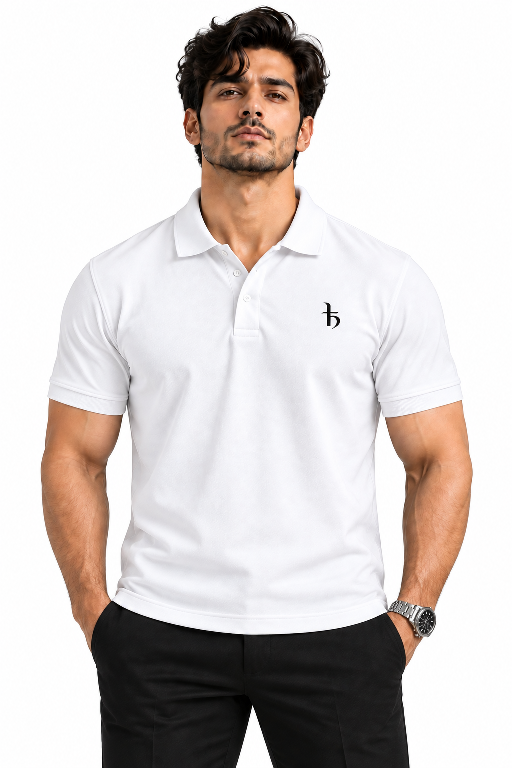 Slim Fit 100% Cotton Pique Polo