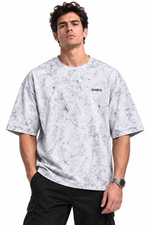 HARUX Oversized Acid Wash T Shirt